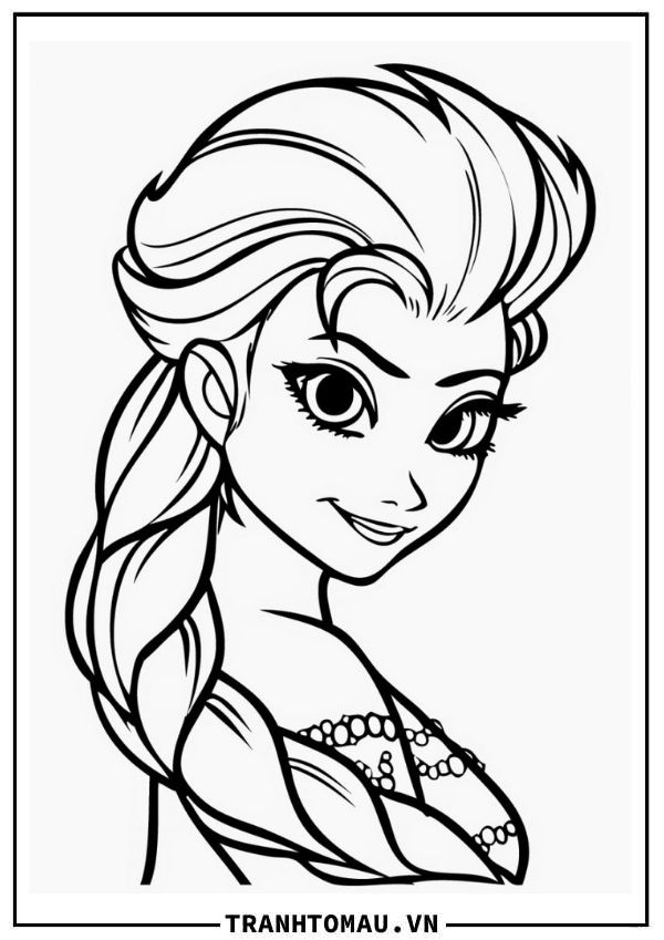Tô màu công chúa Elsa