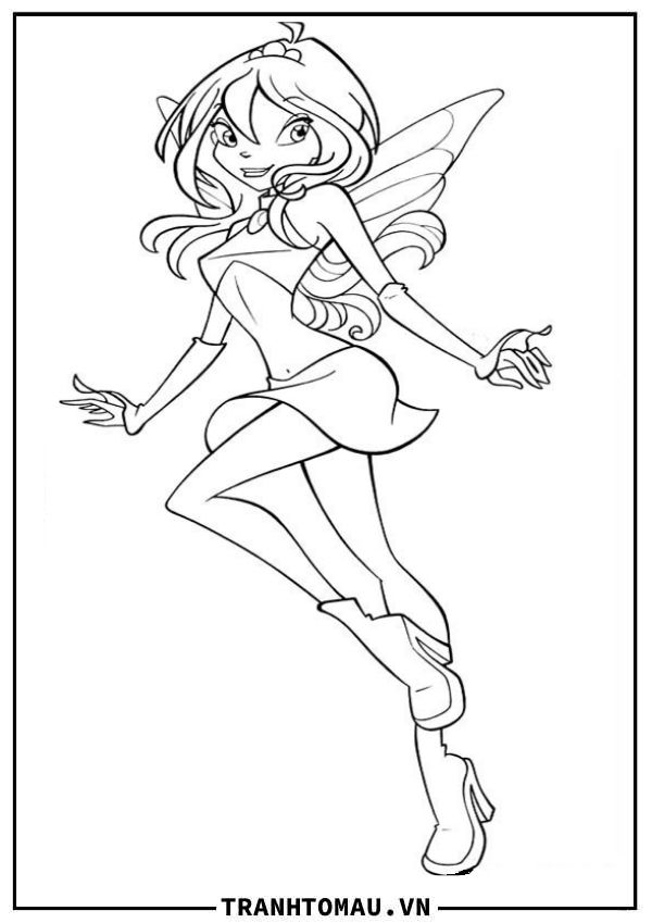 Tuyển tập hình tô màu Winx công chúa phép thuật