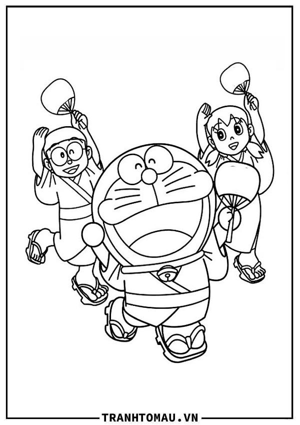 Tổng hợp các mẫu tranh tô màu Nobita cực "bánh cuốn" cho bé tại nhà