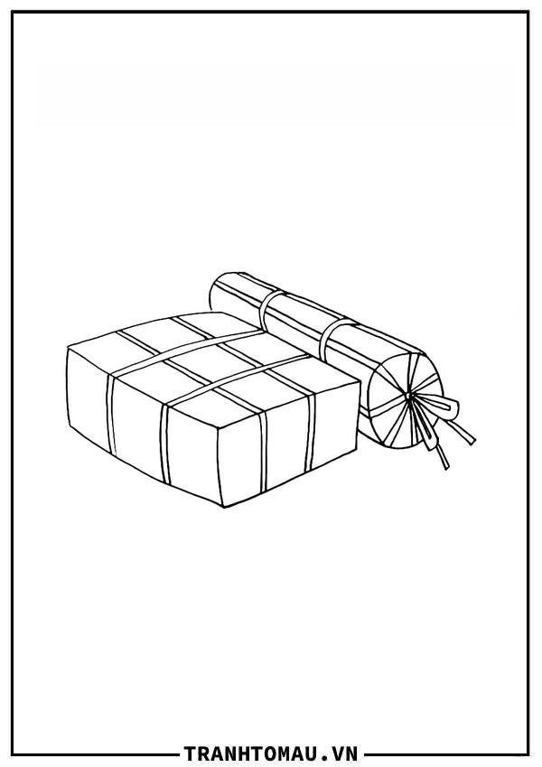 Khám phá những mẫu tranh tô màu Bánh Chưng bé nào cũng mê