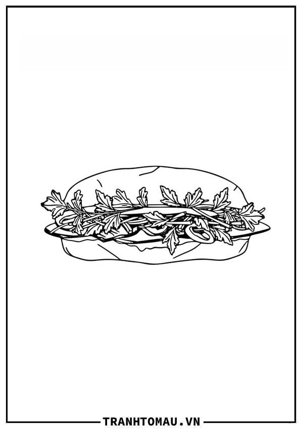 Tuyển tập các mẫu tranh tô màu Bánh Mì đơn giản, đẹp nhất cho bé