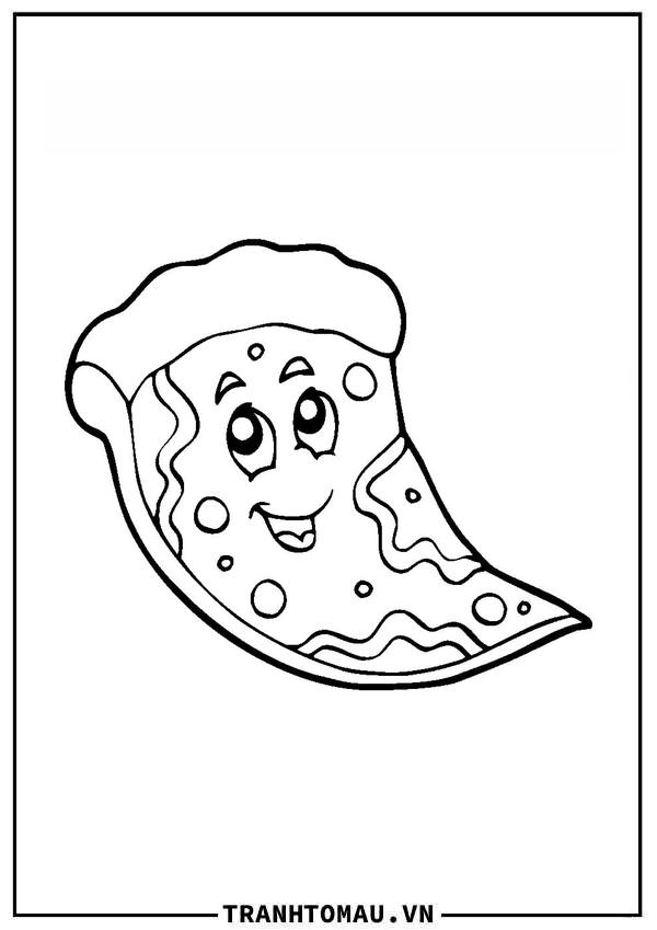 Trọn bộ sưu tập tô màu Bánh Pizza bé nào cũng thích