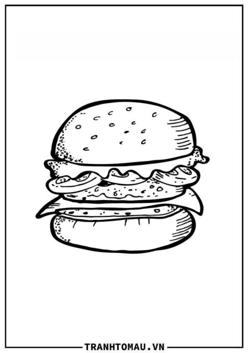 Tô Màu Hamburger
