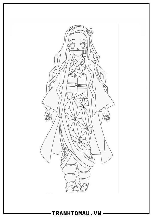 Khám phá những mẫu tranh tô màu Nezuko đáng yêu, ngộ nghĩnh nhất