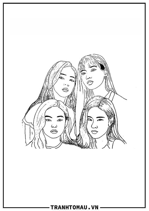 Khám phá những mẫu tranh tô màu Blackpink cực "bánh cuốn" cho bé tại nhà