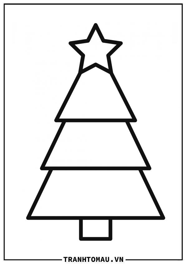 Tranh Tô Màu Cây Thông