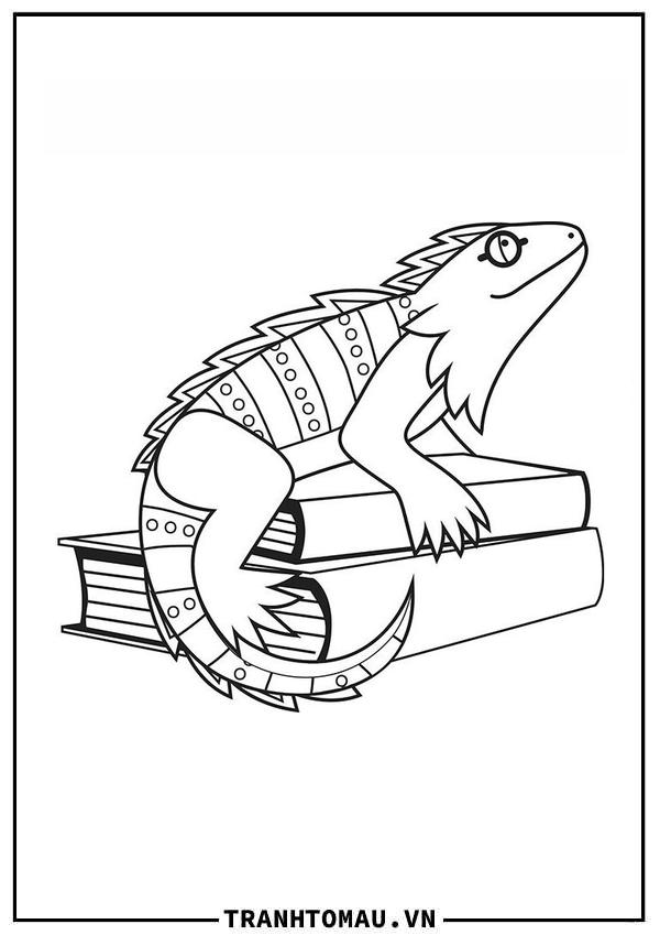 Sưu tầm ngay bộ Tranh Tô Màu Thằn Lằn đẹp nhất cho bé yêu của bạn