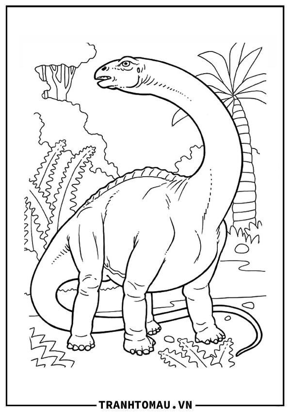 Tranh Tô Màu Khủng Long