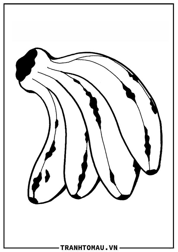 Tranh Tô Màu Quả Chuối