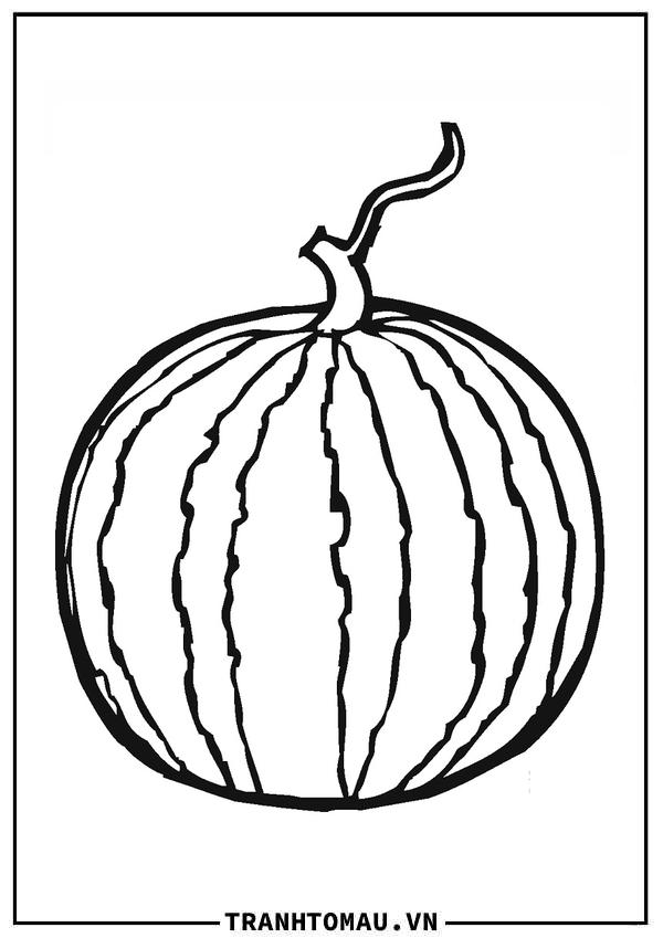 Tranh Tô Màu Dưa Hấu