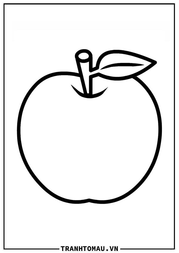 Tranh Tô Màu Quả Táo