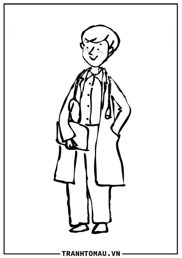 Tranh Tô Màu Bác Sĩ