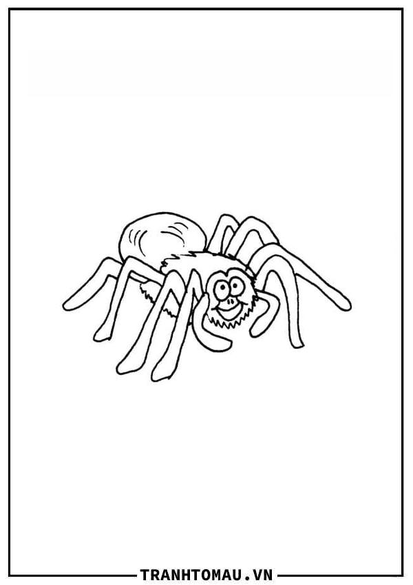 Những mẫu Tranh Tô Màu Con Nhện siêu thu hút ánh mắt của bé