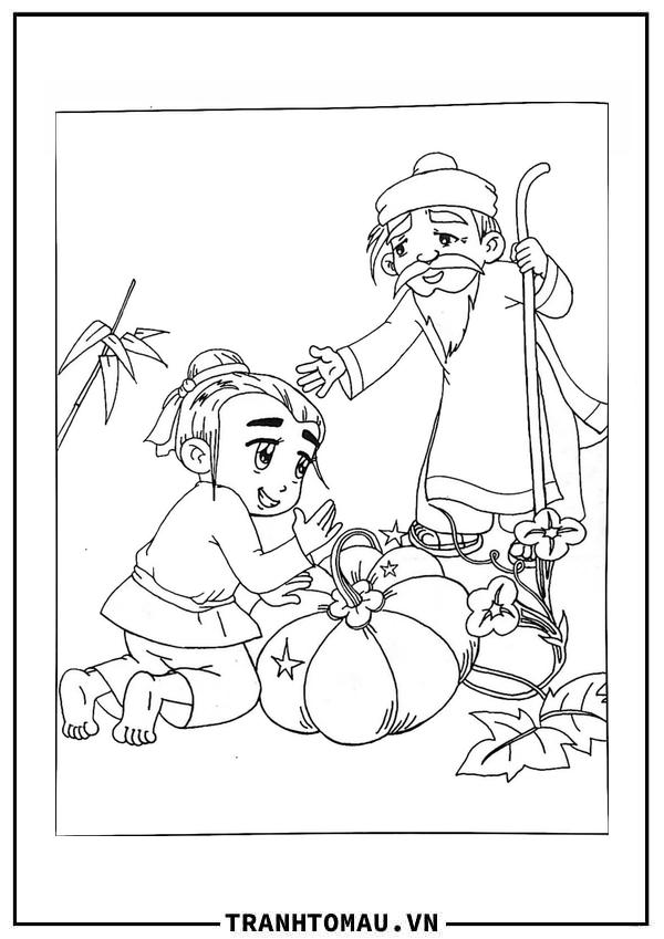 Tranh Tô Màu Truyện Hai Anh Em