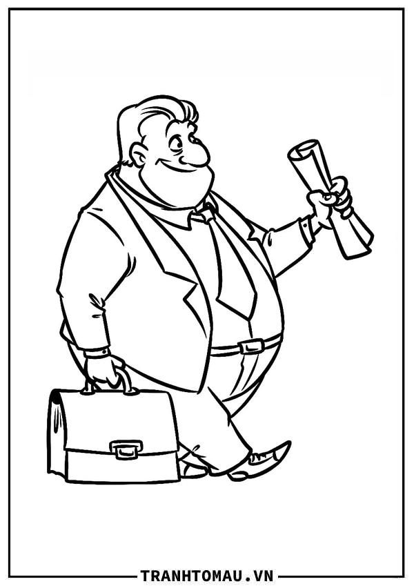 Tranh Tô Màu Doanh Nhân