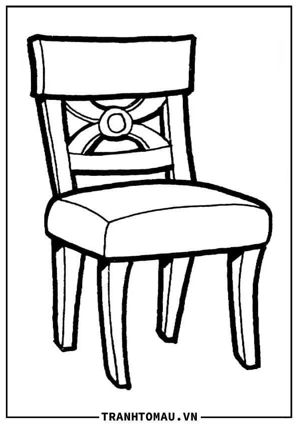 Tranh Tô Màu Cái Ghế