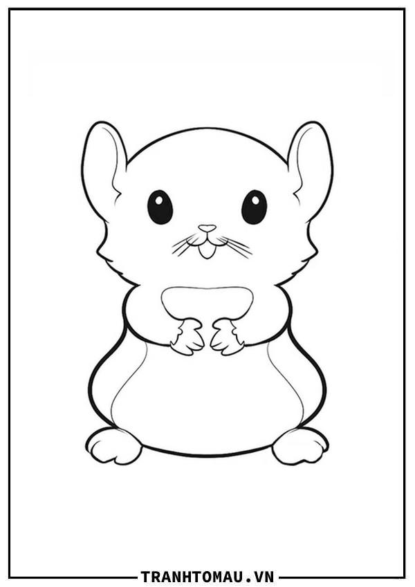 Top chủ đề Tranh tô màu hamster phổ biến nhất hiện nay
