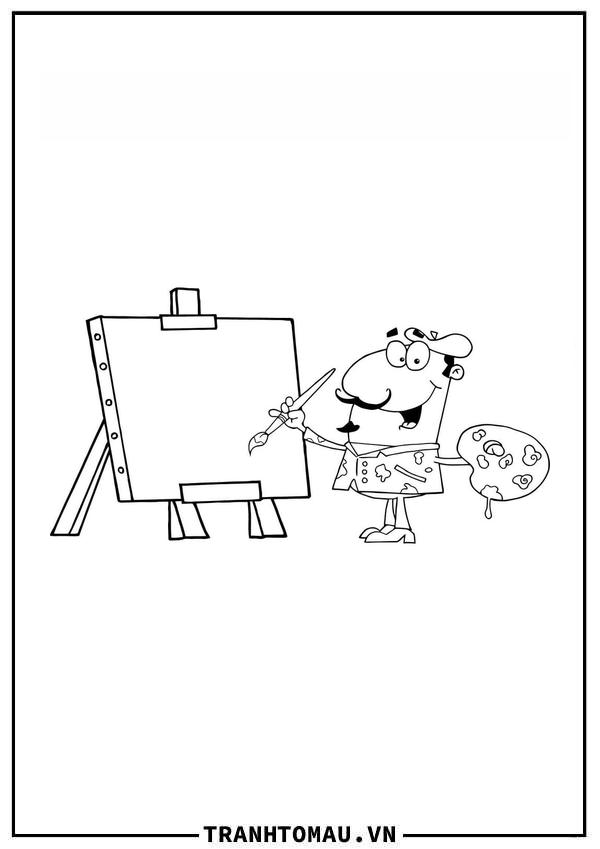 Tranh Tô Màu Họa Sĩ