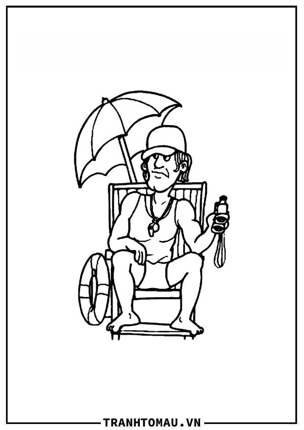 Tranh Tô Màu Nhân Viên Cứu Hộ