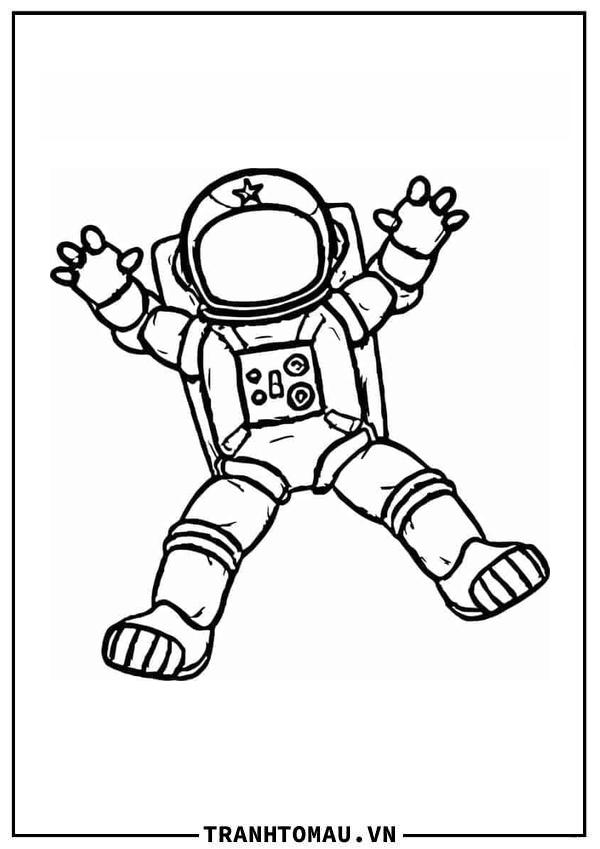 Tranh Tô Màu Phi Hành Gia