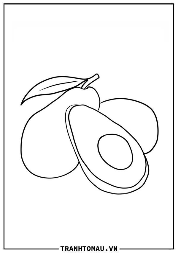 Tuyển tập bộ Tranh Tô Màu Quả Bơ siêu ngộ nghĩnh khiến bé thích mê
