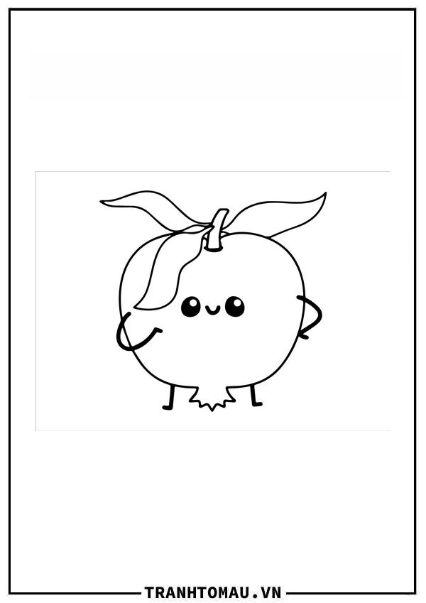 Tổng hợp bộ Tranh Tô Màu Quả Lựu sinh động và đẹp nhất dành cho bé