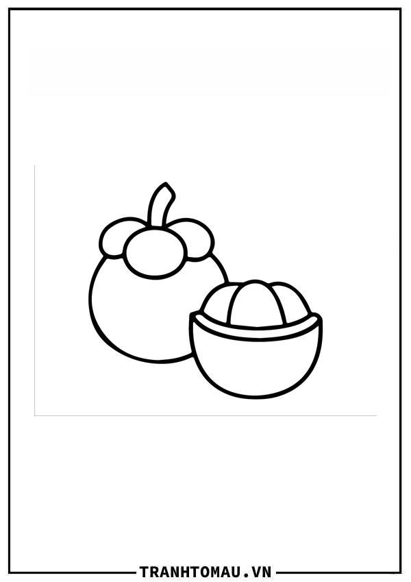 Tuyển tập những mẫu Tranh Tô Màu Quả Măng Cụt sống động nhất dành cho bé yêu