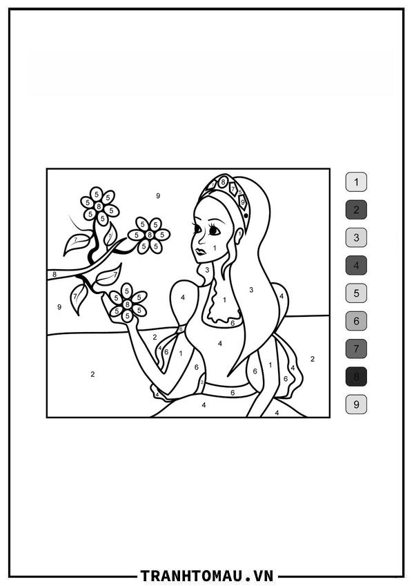Tranh Tô Màu Theo Số