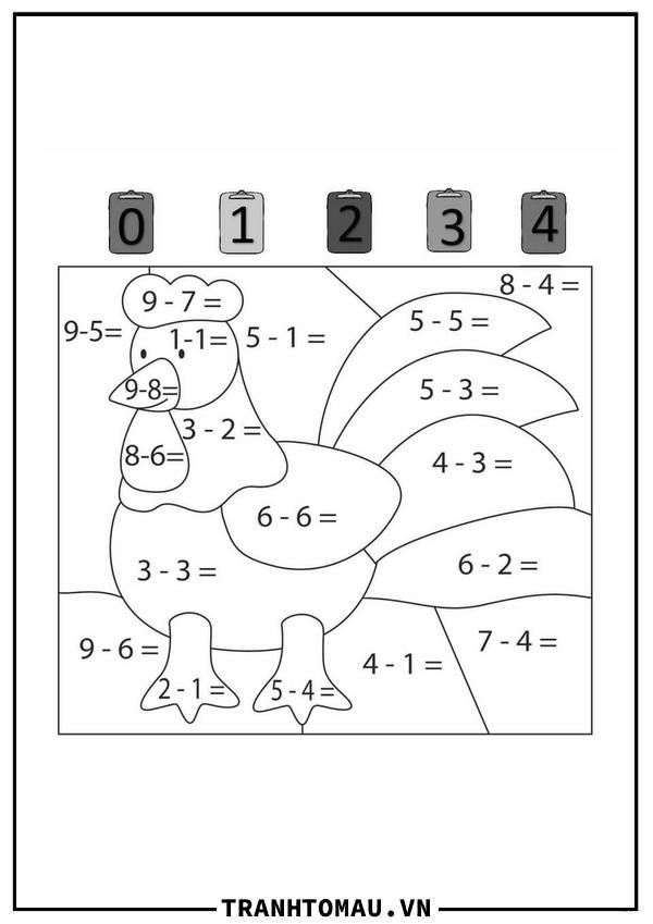 Tranh Tô Màu Toán Tư Duy