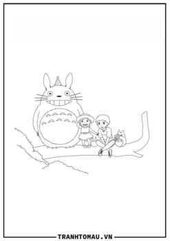 Tranh Tô Màu Totoro