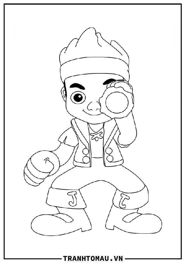 Tranh Tô Màu Jake Và Cướp Biển