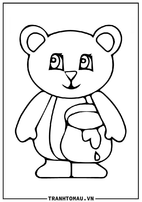 Tranh Tô Màu Chú Gấu Berenstein