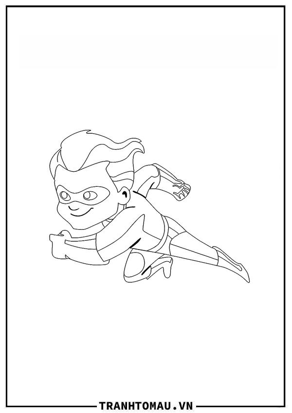 Tranh Tô Màu Gia Đình Siêu Nhân