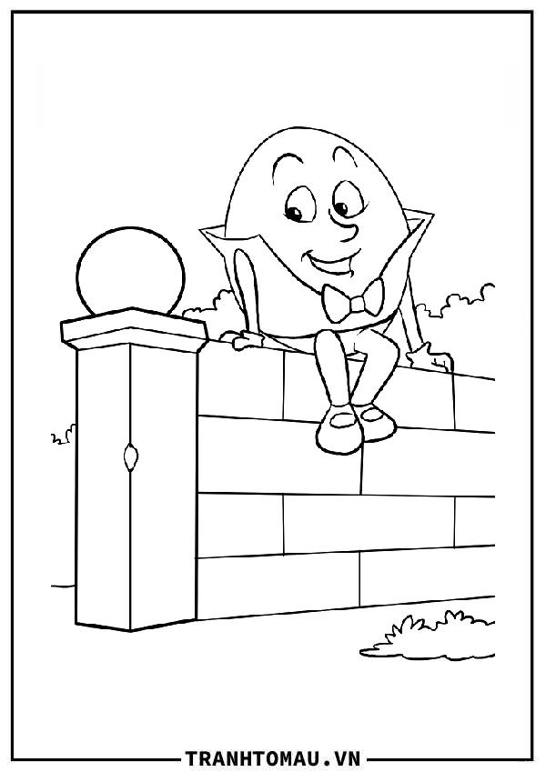 Tranh Tô Màu Humpty Dumpty