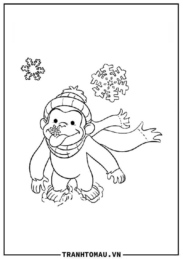 Tranh Tô Màu Chú Khỉ George
