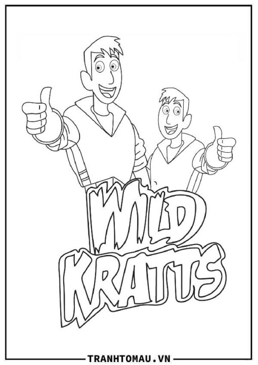 Tranh Tô Màu Wild Kratts