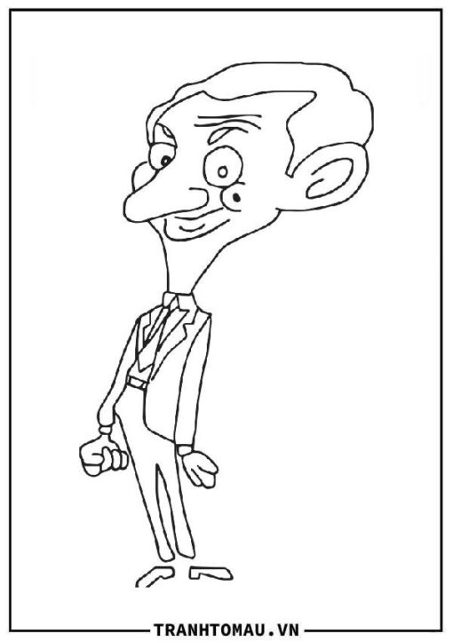 Tranh Tô Màu Ngài Bean (Mr. Bean)