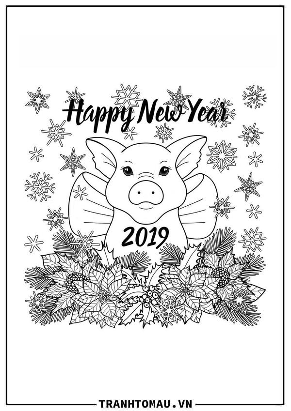 Tranh Tô Màu Năm Mới