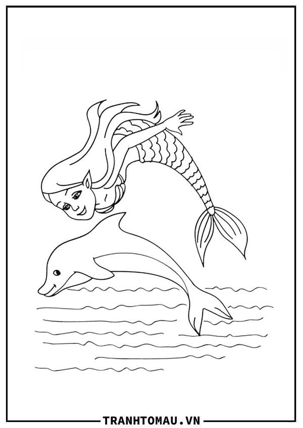 Tranh Tô Màu Tiên Cá