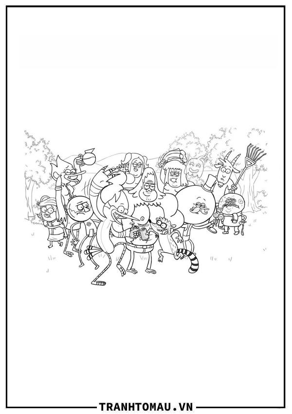 Tranh Tô Màu Regular Show