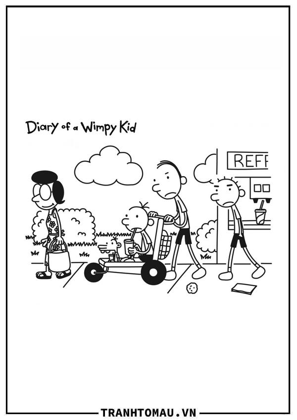 Tranh Tô Màu Chú Bé Nhút Nhát