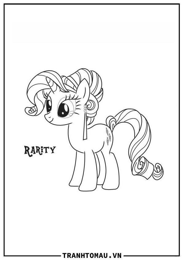 Tranh Tô Màu Pony Bé Nhỏ