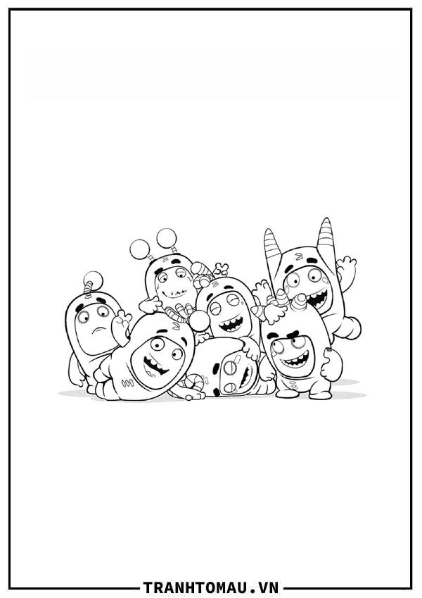 Tranh Tô Màu Oddbods