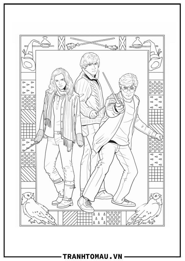 Tranh Tô Màu Harry Potter