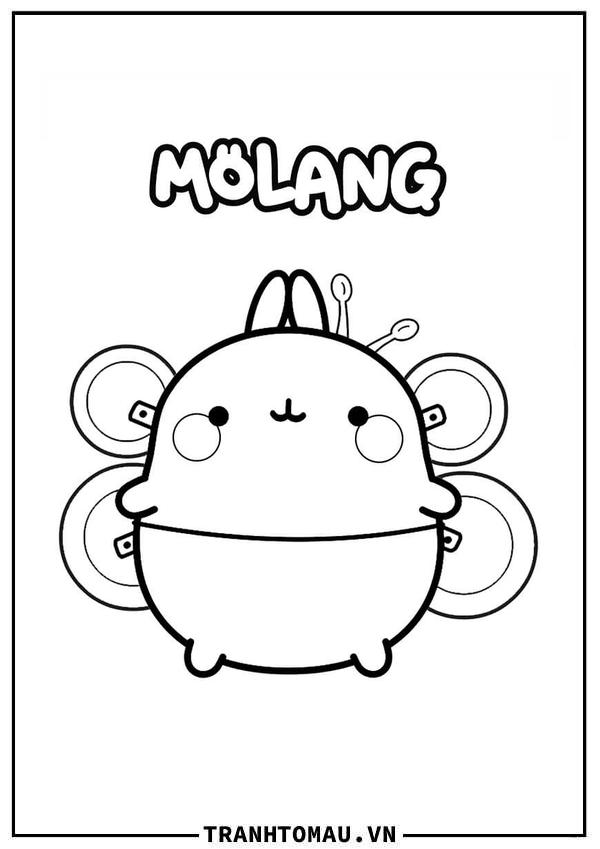 Tranh Tô Màu Molang