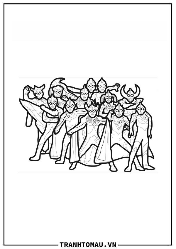 Tranh Tô Màu Ultraman