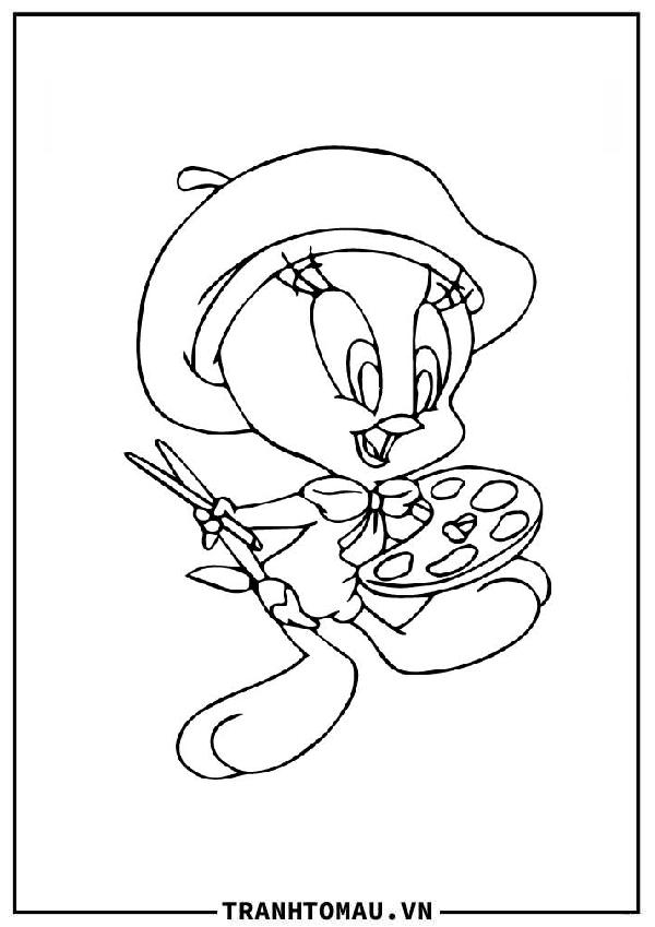 Tranh Tô Màu Looney Tunes
