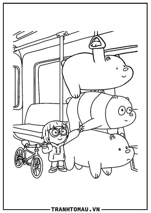 Sưu tập những mẫu tranh tô màu Chúng I Đơn Giản Là Gấu đẹp nhất bé nào cũng "mê tít"