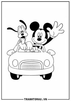 Tranh Tô Màu Chuột Mickey