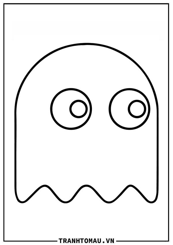 Tuyển tập các mẫu tranh tô màu Con Ma siêu ngộ nghĩnh cho bé
